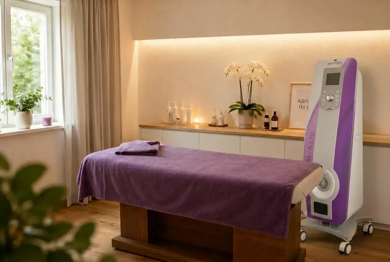 Modernes Behandlungszimmer für Abnehmen im Liegen